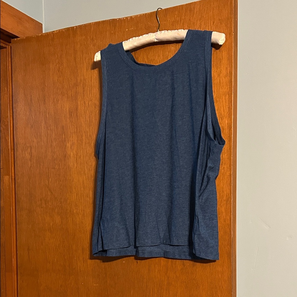 Beyond Yoga Deep Blue Muscle Tee
